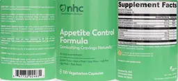 Label for Appetite Control Formula