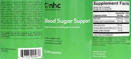 Label for Blood Sugar Support