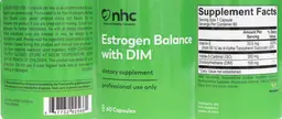 Label for Estrogen Balance with DIM