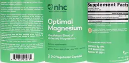 Label for Optimal Magnesium