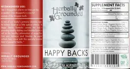 Label for Happy Backs