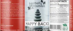 Label for Happy Backs