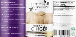 Label for Organic Ginger