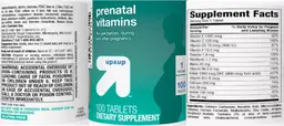 Label for Prenatal Vitamins