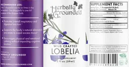 Label for Wild Crafted Lobelia