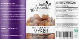 Label for Wildcrafted Myrrh