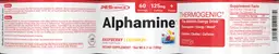 Label for Alphamine Raspberry Lemonade