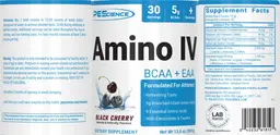 Label for Amino IV Black Cherry