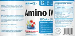 Label for Amino IV Strawberry Lemonade