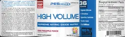 Label for High Volume Guava Pineapple Punch