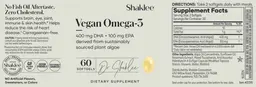 Label for Vegan Omega-3