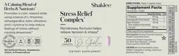 Label for Stress Relief Complex