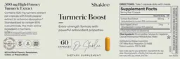 Label for Turmeric Boost