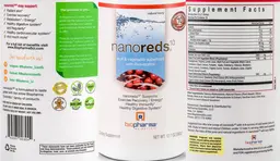 Label for NanoReds10 Natural Berry