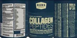Label for Collagen Peptides Unflavored