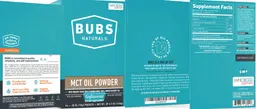 Label for MCT Oil Powder Unflavored