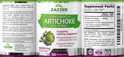 Label for Extra Strength Artichoke 20:1 Extract