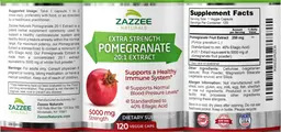 Label for Pomegranate 20:1 Extract 5000 mg