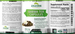 Label for Ojibwa Tea Capsules