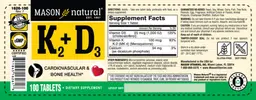 Label for K2 + D3