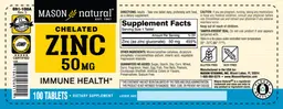 Chelated Zinc 50 mg