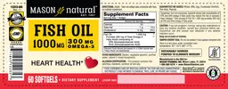 Label for Fish Oil 1000 mg