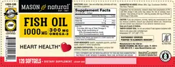 Label for Fish Oil 1000 mg