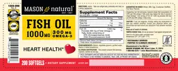 Label for Fish Oil 1000 mg