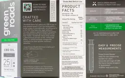 Label for Full Spectrum CBD Oil Original 25 mg/mL