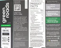 Label for Full Spectrum CBD Oil Original 50 mg/mL