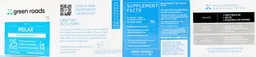 Label for Relax CBD Capsules 25 mg