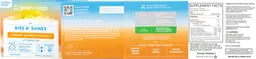 Label for Rise N' Shines Immune Support Gummies with added CBD 25mg