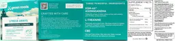 Label for Stress Aways Ashwagandha Gummies with Added CBD Mixed Berry