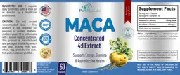 Label for Maca Concentrated 4:1 Extract