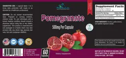 Label for Pomegranate 500 mg