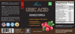 Label for Uric Acid Advanced Formula