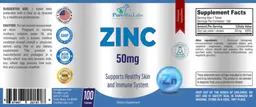 Label for Zinc 50 mg