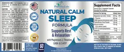 Label for Natural Calm Sleep Formula