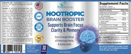 Label for Nootropi Brain Booster