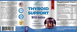 Label for Thyroid Support with Iodine