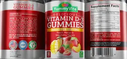 Label for Vitamin D-3 Gummies 2000 IU