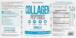 Label for Collagen Peptides Vanilla