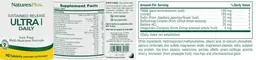 Label for Ultra I Daily Iron-Free