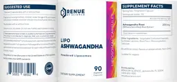 Label for Lipo Ashwagandha