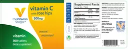 Label for Vitamin C With Rose Hips 500 mg