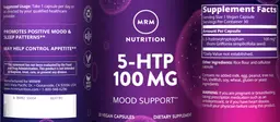 Label for 5-HTP 100 mg
