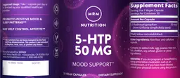 Label for 5-HTP 50 mg