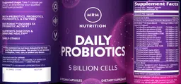 Label for Daily Probiotic 5 Billion Cells