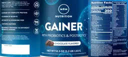 Label for Gainer Chocolate Flavored