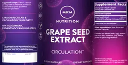 Label for Grape Seed Extract
